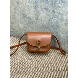 YSL 생로랑 캔버스와 베지터블 태닝 가죽 소재의 KAIA 스몰백 